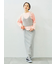 ピグメント加工ロゴ刺繍ロングTシャツ