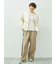 ピグメント加工ロゴ刺繍ロングTシャツ