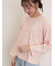 ピグメント加工ロゴ刺繍ロングTシャツ