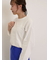 ピグメント加工ロゴ刺繍ロングTシャツ