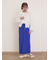 ピグメント加工ロゴ刺繍ロングTシャツ