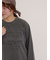 ピグメント加工ロゴ刺繍ロングTシャツ