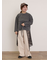 ピグメント加工ロゴ刺繍ロングTシャツ