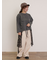 ピグメント加工ロゴ刺繍ロングTシャツ