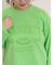 ピグメント加工ロゴ刺繍ロングTシャツ