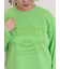ピグメント加工ロゴ刺繍ロングTシャツ