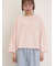 ピグメント加工ロゴ刺繍ロングTシャツ