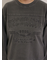 ピグメント加工ロゴ刺繍ロングTシャツ