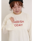 袖口フリルメロウロゴプリントロンT