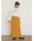 袖口フリルメロウロゴプリントロンT