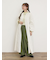 袖口フリルメロウロゴプリントロンT