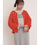 袖口フリルメロウロゴプリントロンT