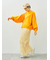 ミニ裏毛ブロッキングショートスウェット