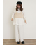 【M/Lサイズ】ドット柄ストレートパンツ