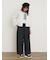 【M/Lサイズ】ドット柄ストレートパンツ