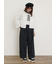 【M/Lサイズ】ドット柄ストレートパンツ