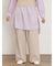 【M/Lサイズ】ドット柄ストレートパンツ