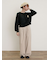 【M/Lサイズ】ドット柄ストレートパンツ