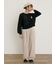 【M/Lサイズ】ドット柄ストレートパンツ