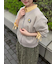 【ゆべし×Samansa Mos2】ブローチ付2WAYニット