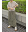 【ゆべし×Samansa Mos2】ブローチ付2WAYニット