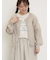 【ゆべし×Samansa Mos2】ブローチ付2WAYニット