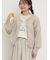 【ゆべし×Samansa Mos2】ブローチ付2WAYニット