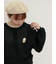 【ゆべし×Samansa Mos2】ブローチ付2WAYニット