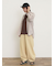 【M/Lサイズ】裾タックギャザーパンツ