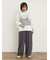 袖タックTシャツ