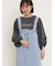 袖タックTシャツ