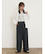 配色ピコトリミングノースリ