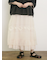 オーガンジー刺繍スカート