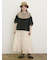 オーガンジー刺繍スカート