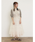 オーガンジー刺繍スカート