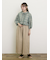 【S/Mサイズ】ベルト付きチノワイドパンツ