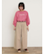【S/Mサイズ】ベルト付きチノワイドパンツ