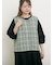 【Cross×Linen】並びボタンベスト