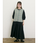 【Cross×Linen】並びボタンベスト