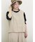 【Cross×Linen】並びボタンベスト