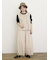 【Cross×Linen】並びボタンベスト