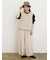 【Cross×Linen】並びボタンベスト