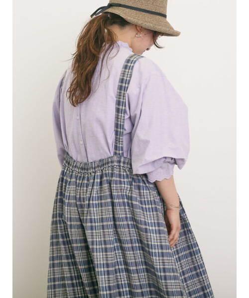サマンサモスモス Cross×Linen ジャンスカ　ベージュ サマンサモスモス Cross×Linen ジャンスカ ベージュ - メルカリ