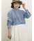 柄アソートフリルピンタックブラウス