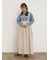 柄アソートフリルピンタックブラウス