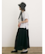 ◎綿麻柄アソートボートネックブラウス