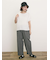 ◎綿麻柄アソートボートネックブラウス