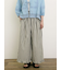 【M/Lサイズ】綿麻裾フリルパンツ