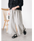 【M/Lサイズ】綿麻裾フリルパンツ