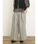 【M/Lサイズ】綿麻裾フリルパンツ